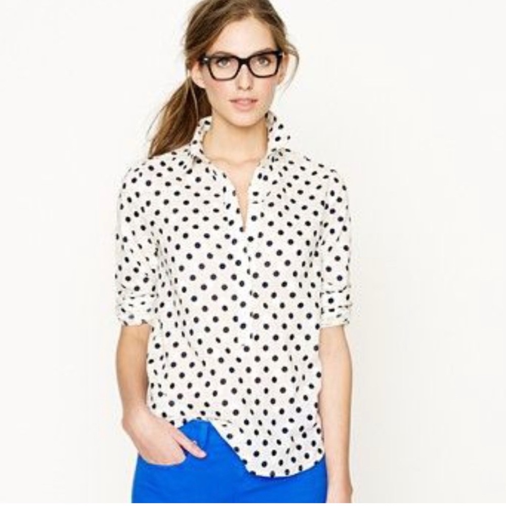 J. Crew Polka Dot Popover - 10